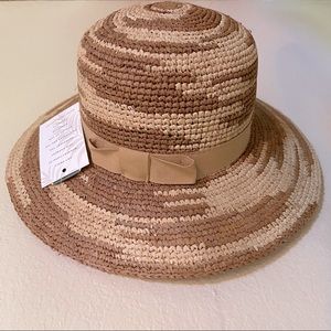 TIRABASSO  Raffia Sunhat Made In Italy [ NWT ]